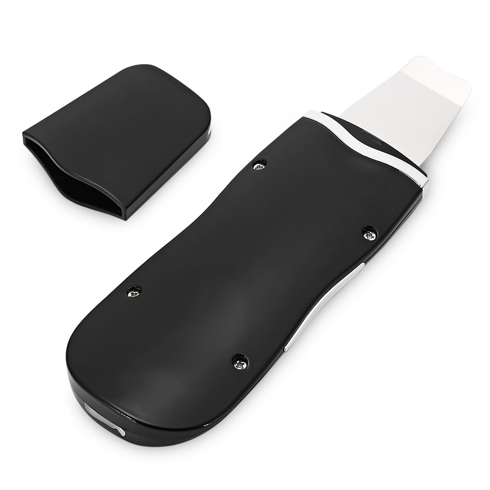 Professional Ultrasonic Face Skin Scrubber - Blackhead Remover & Pore Cleaner for Deep Cleansing - Perfect for Daily Skincare & Spa Treatment at Home