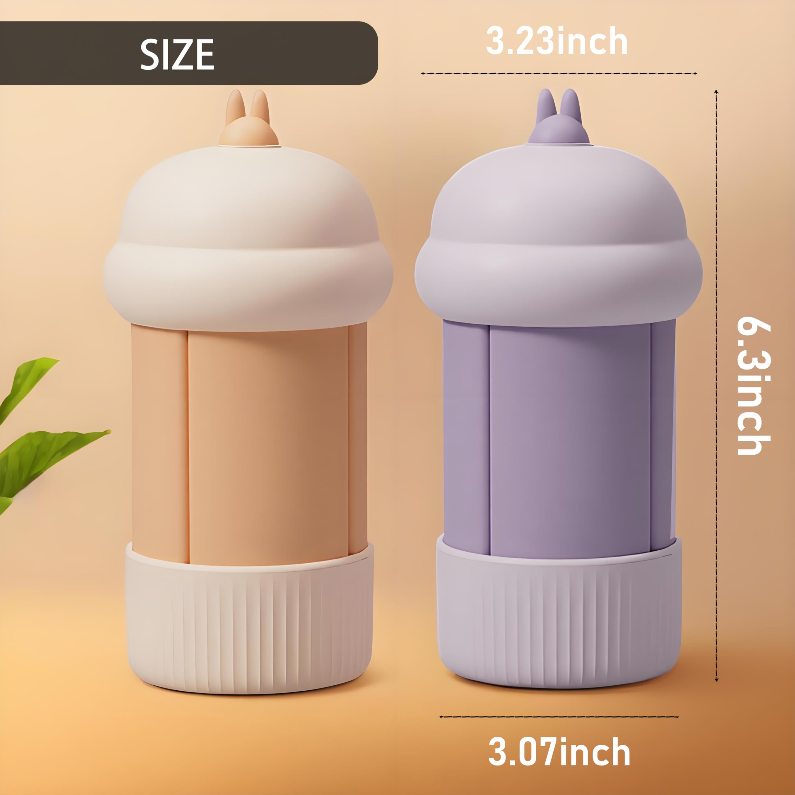 4 in 1 Leak Proof Travel Bottles Set - Portable Refillable Squeezable Toiletry Containers for Shampoo, Body Wash & Lotion (Beige) | TSA Approved for Airplane, Gym & Vacation Essentials