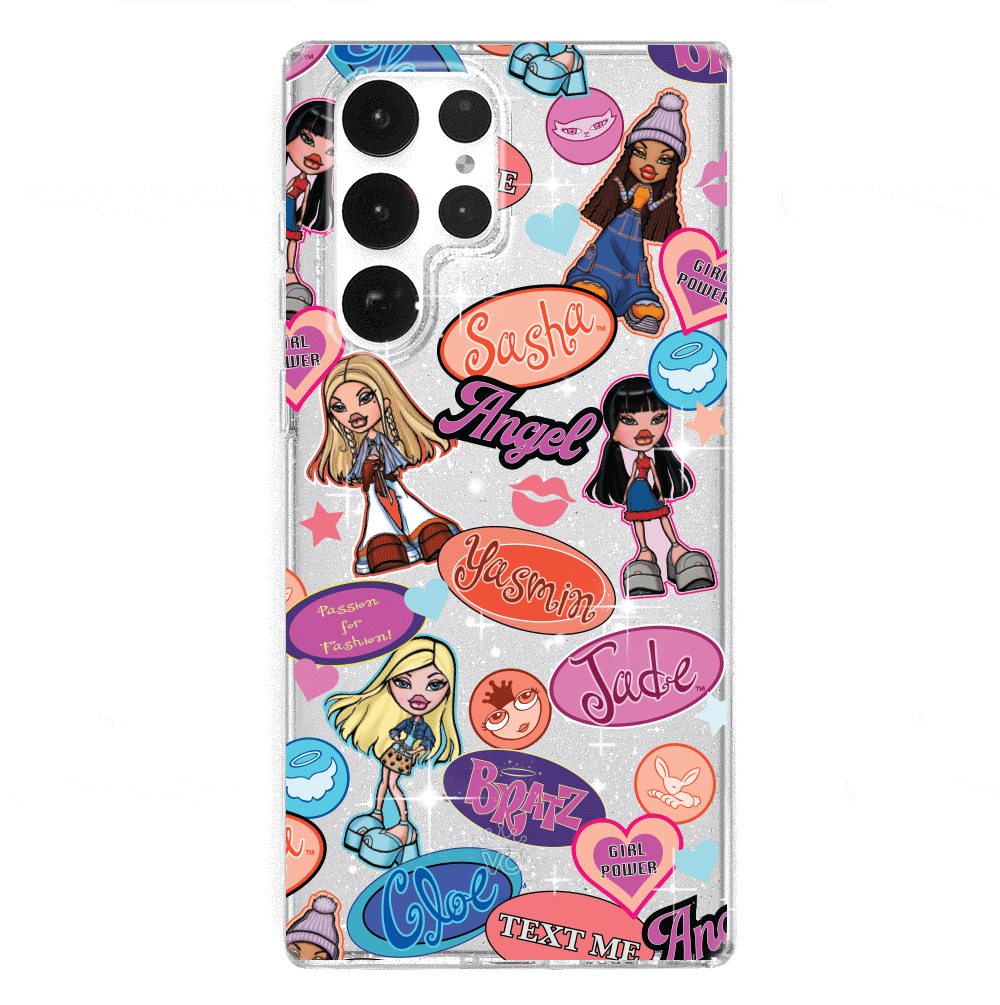 Bratz Glitter Phone Case for Samsung Galaxy - Trendy Protective Cover for Girls, Teens & Bratz Fans | Perfect for School, Parties & Everyday Use