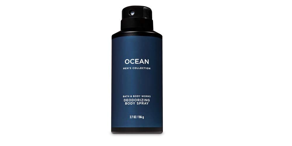 Bath and Body Works Men's Ocean Scent Deodorizing Body Spray - Fresh & Long-Lasting Fragrance for Daily Use, Gym, Work & Travel