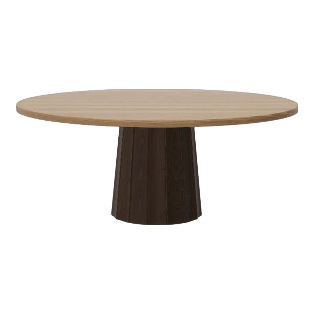 Modern Round Container Dining Table with Wide Base - Perfect for Small Spaces, Apartments & Outdoor Dining