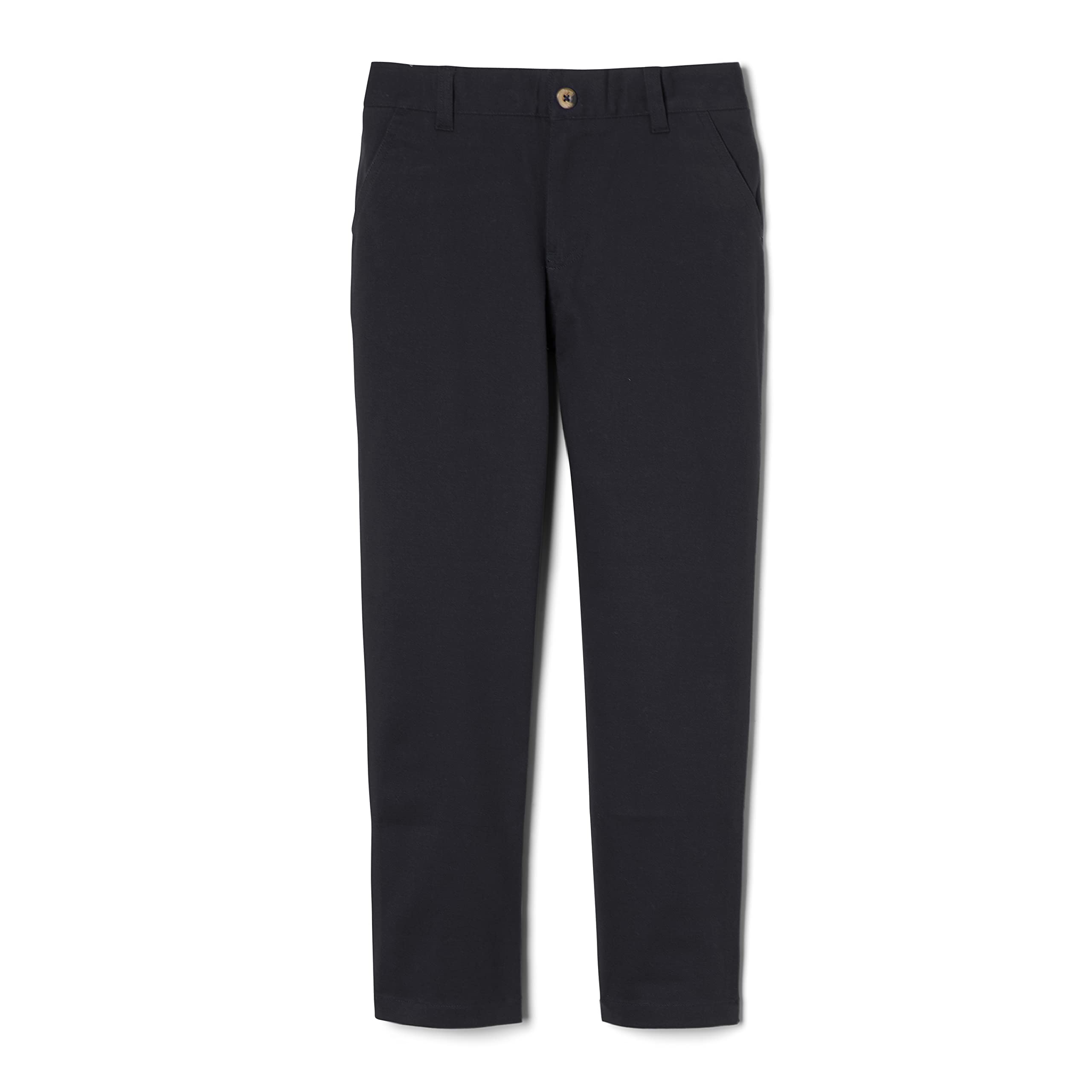 French Toast Boys' Adjustable Waist Straight Fit Stretch Twill Chino Pants - Comfortable School Uniform & Casual Wear for Kids