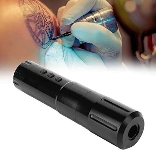 Professional Wireless Tattoo Machine Pen - 10000 RPM Strong Motor with LCD Display, Cartridge System for Tattoo Artists (Black) | Ideal for Beginners & Professionals, Perfect for Studio & Home Tattooing