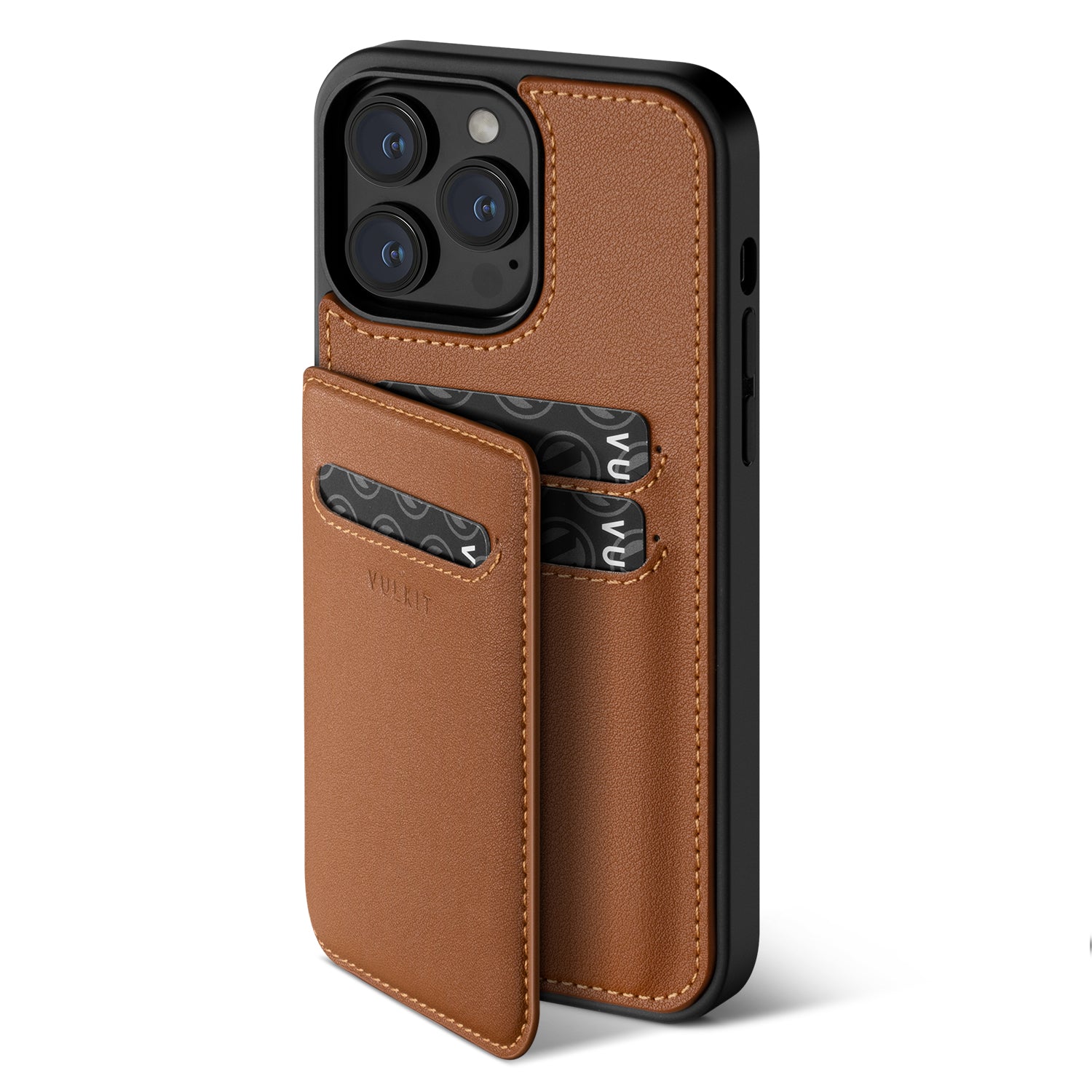 Premium Leather Magnetic Wallet Case for iPhone 14 Series - Shockproof Protection with Built-in Card Holder | Perfect for Everyday Use, Travel & Business Meetings