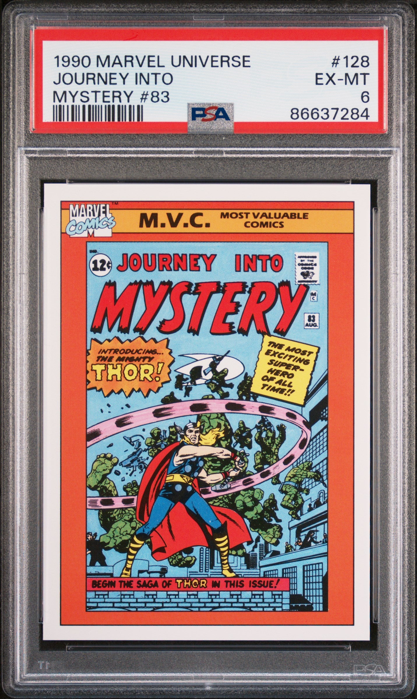 1990 Marvel Universe Journey Into Mystery #83 & #128 PSA 6 Graded Comic Book - Rare Collectible for Marvel Fans & Comic Book Investors | Perfect for Display, Gifting & Portfolio Diversification