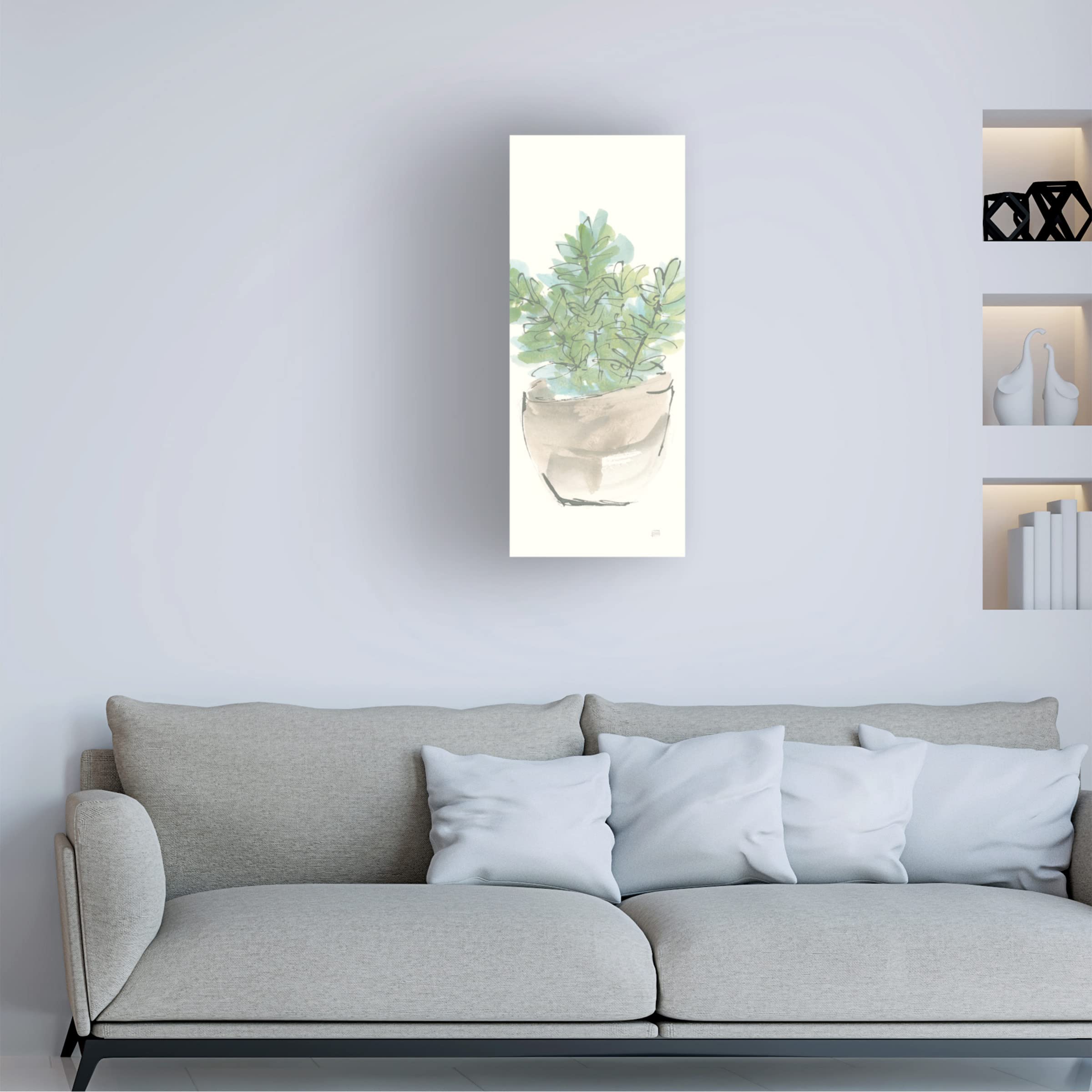 Chris Paschke Succulent II Crop Canvas Wall Art - Modern Botanical Print for Living Room, Bedroom & Office Decor | Trademark Fine Art Collection