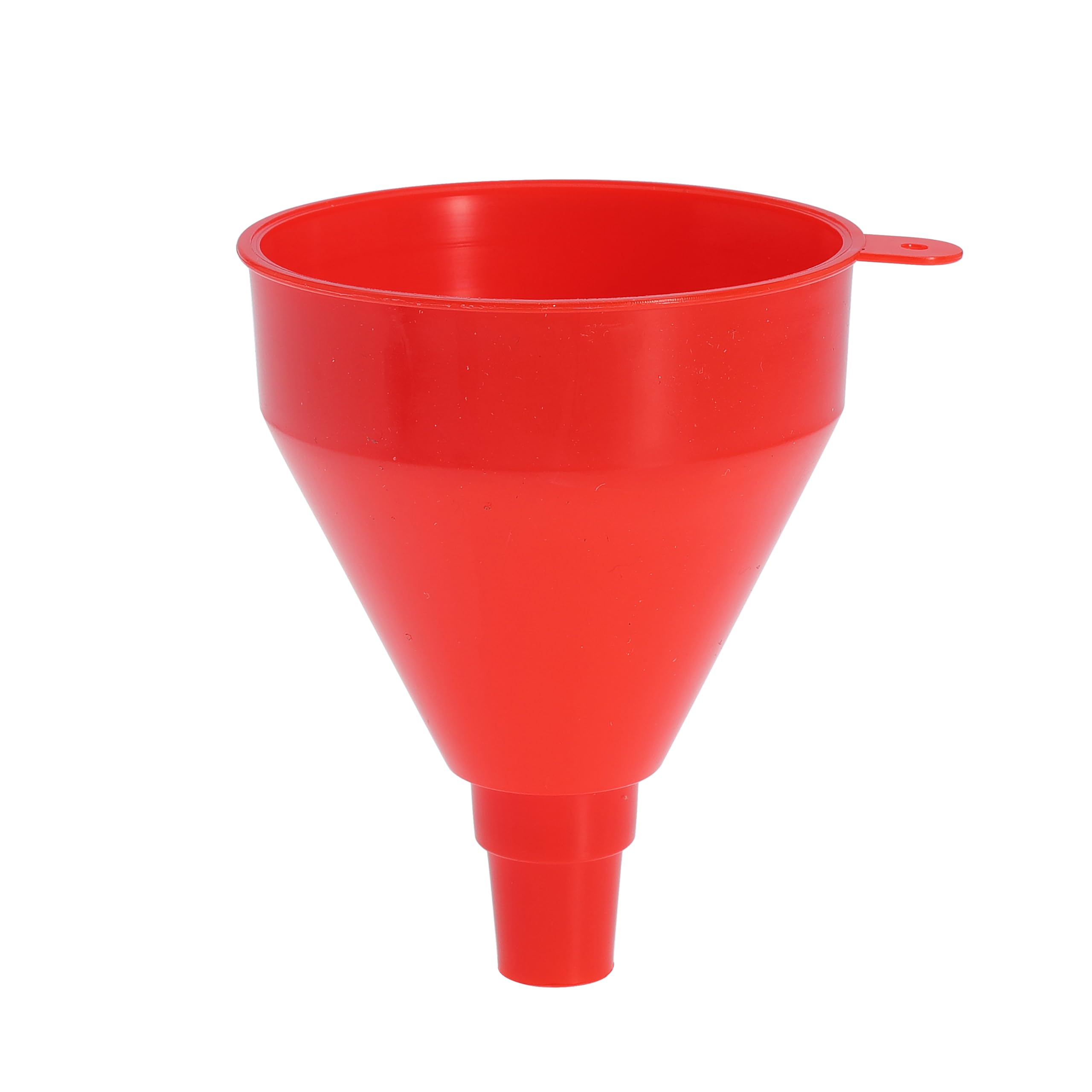 Flexible Plastic Oil Funnel with Long Hose - Car Engine Oil Change Funnel for Gasoline, Diesel & Transmission Fluid - Perfect for DIY Auto Maintenance & Fluid Refills (Red, 1-Pack)