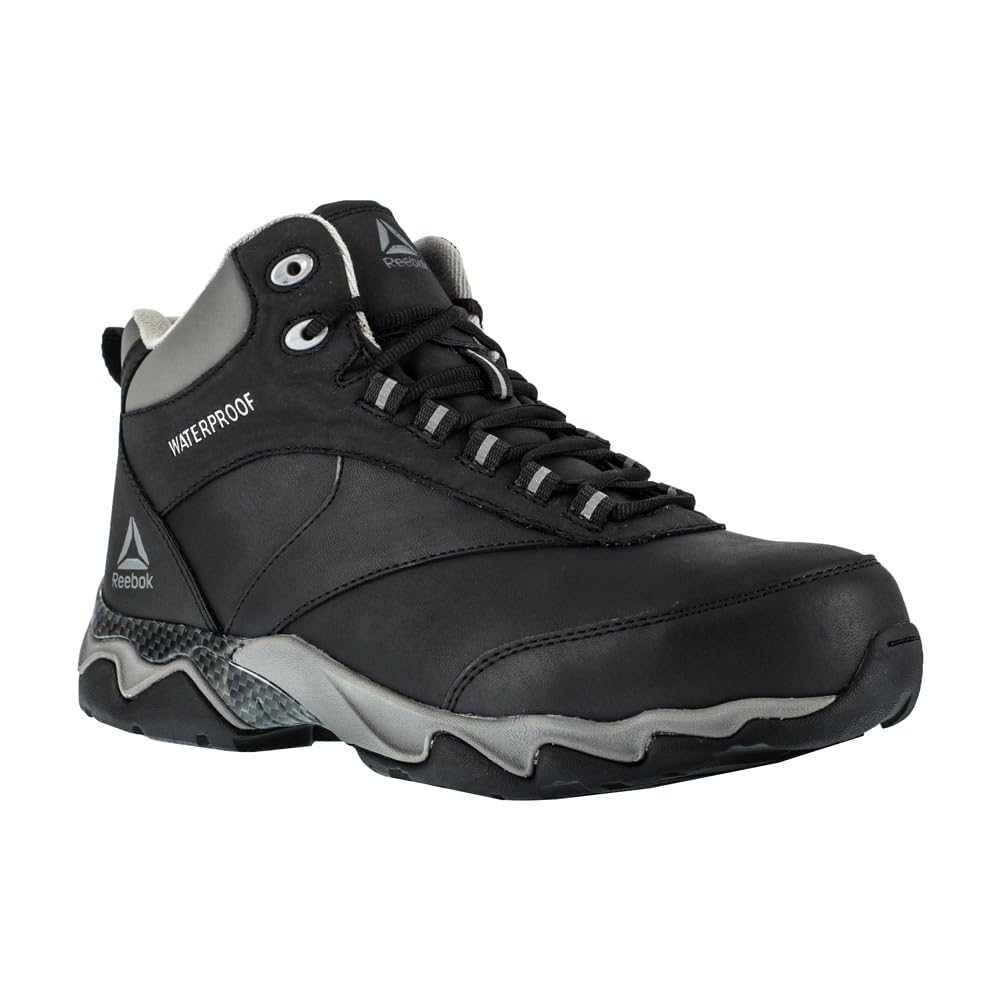 Reebok Men's Beamer Safety Toe Waterproof Work Boots - Steel Toe Athletic Shoes for Construction, Warehouse & Outdoor Work
