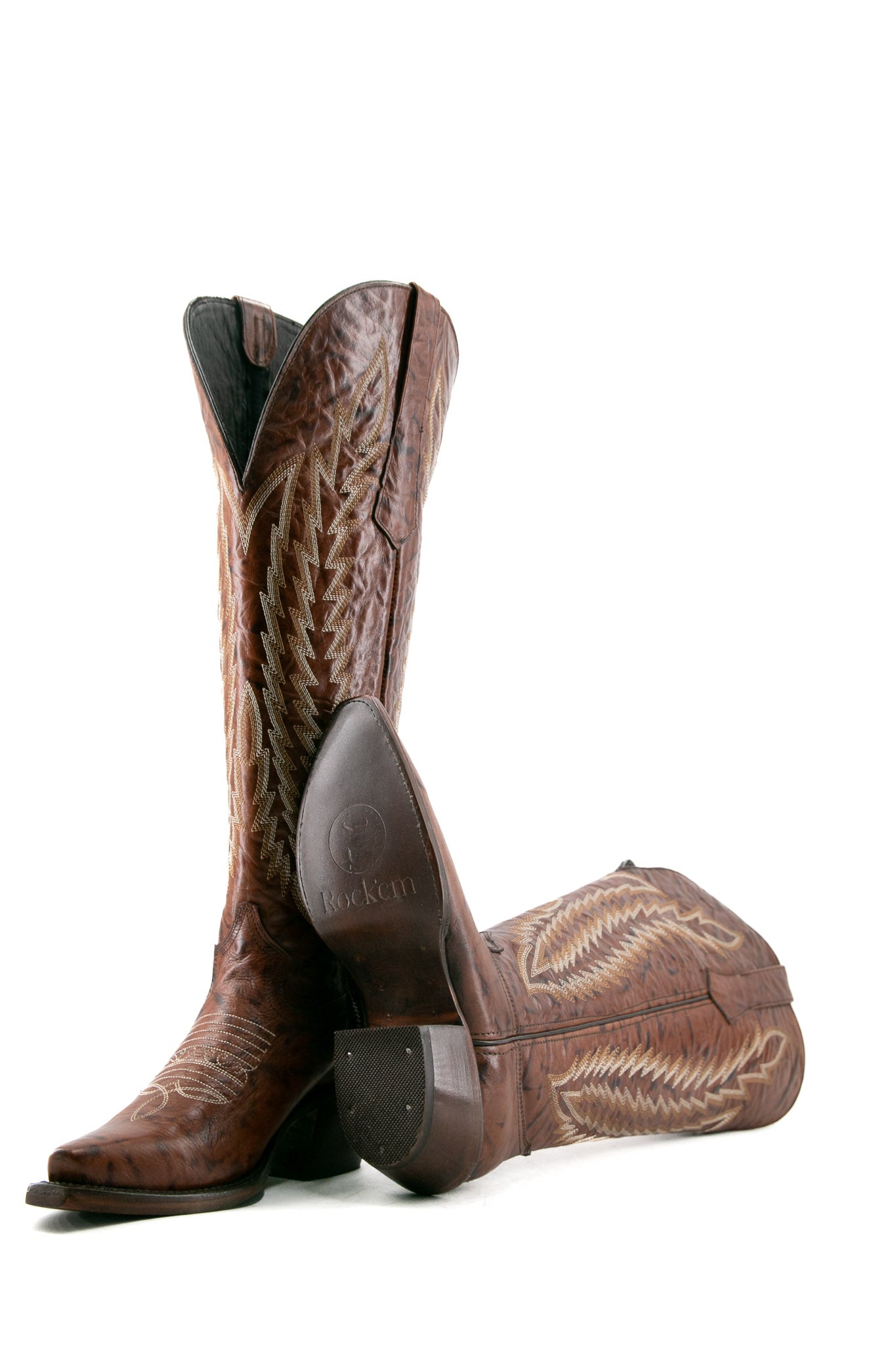 Valentina Tall Wide Calf Snip Toe Cowgirl Boots for Women - Comfortable Western Riding Boots for Country Dancing & Outdoor Adventures