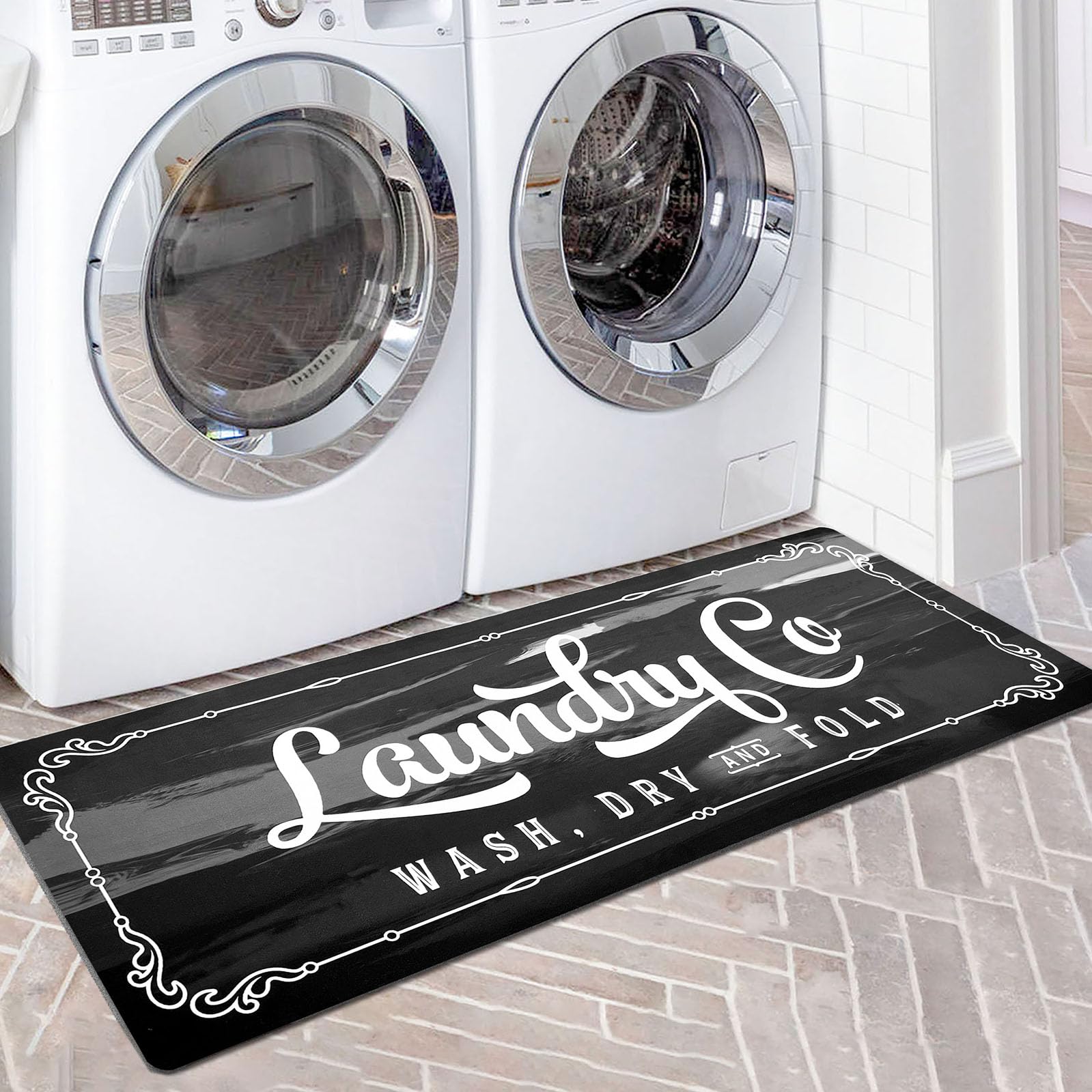 Non-Slip Waterproof Laundry Room Rug Runner 20