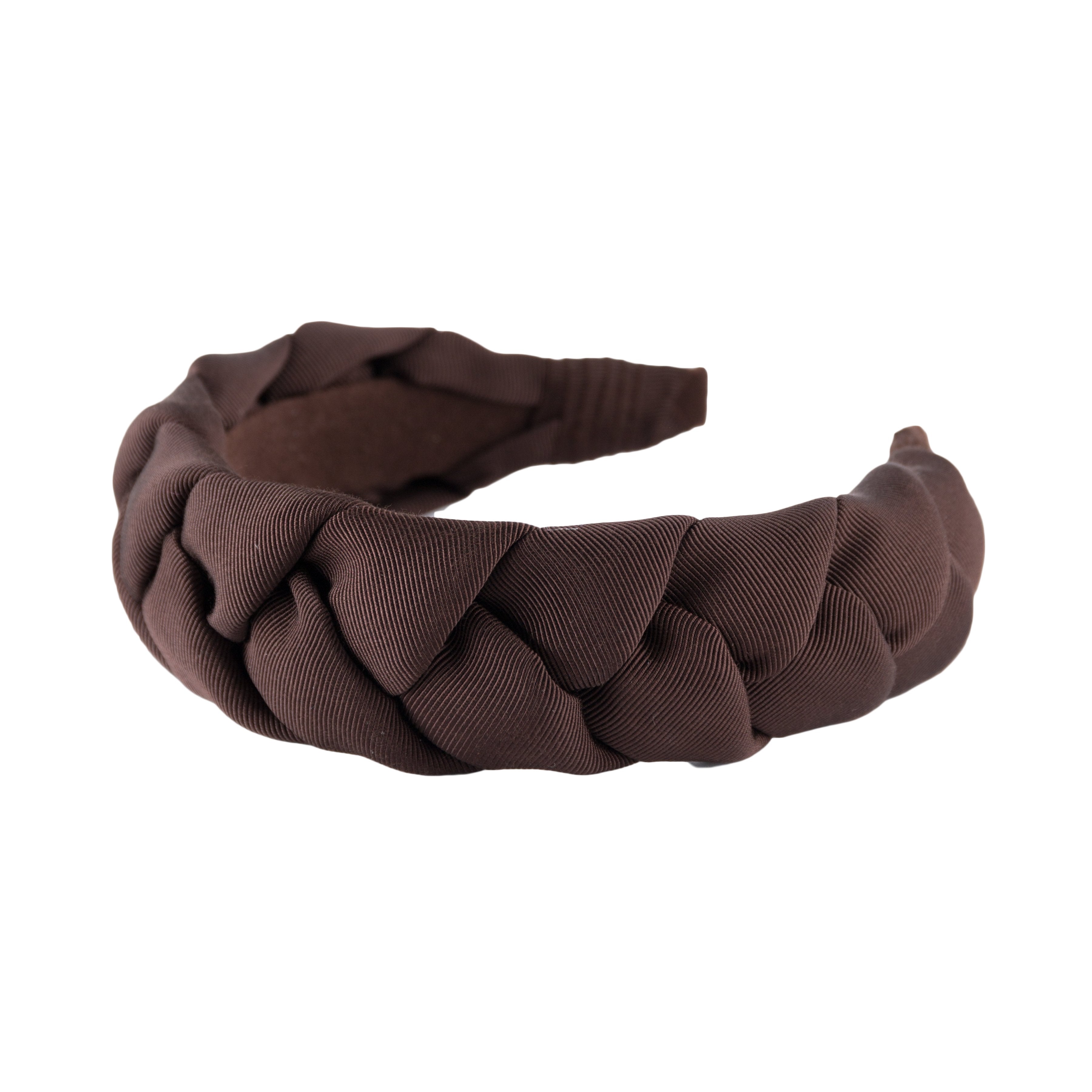 Anna Fashion Braid Grosgrain Headband 1.5 Inch Wide - Elegant Hair Accessory for Women, Girls - Perfect for Weddings, Parties & Everyday Wear