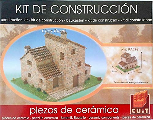 1:87 Scale Ceramic Building Construction Kit - Miniature Rural House Model for Hobbyists, Collectors & Train Enthusiasts | Perfect for Model Railroads, Dioramas & Architectural Displays