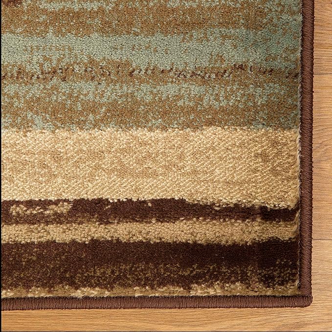 Abstract Striped Lines Indoor Area Rug or Runner Rug - Soft & Durable for Living Room, Bedroom, or Hallway Decor