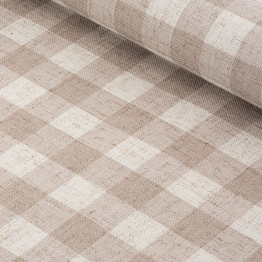 Premium Linen Check Wallpaper - Natural Textured Wall Covering for Living Room, Bedroom & Office Decor