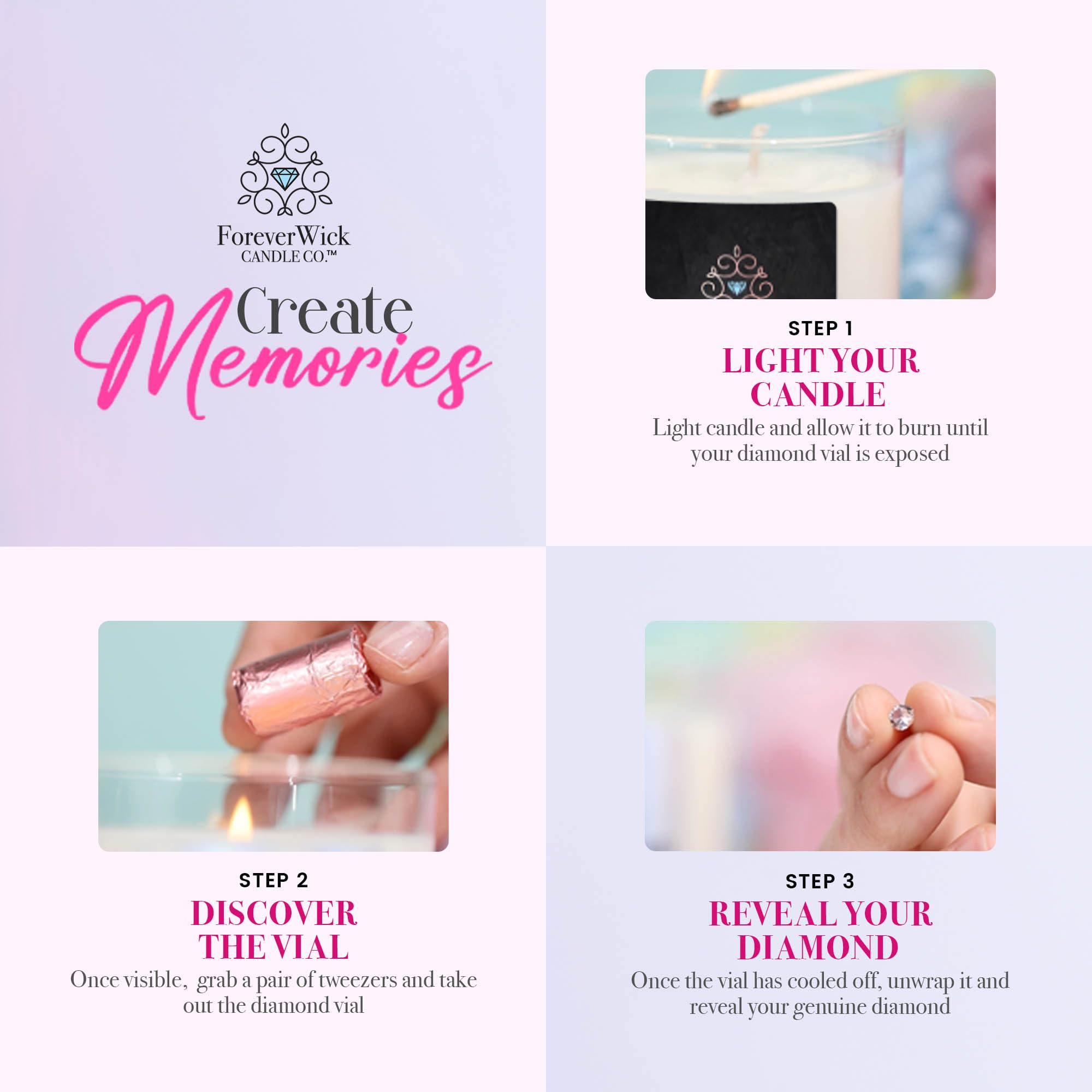 Super MOM Surprise Candle with Real Diamond Inside - All Natural Organic Soy Wax Candle 14oz (70h Burn Time) | Foreverwick Scented Candles for Women, Anniversary & Mother's Day Gifts | Perfect for Relaxation, Home Decor & Romantic Ambiance