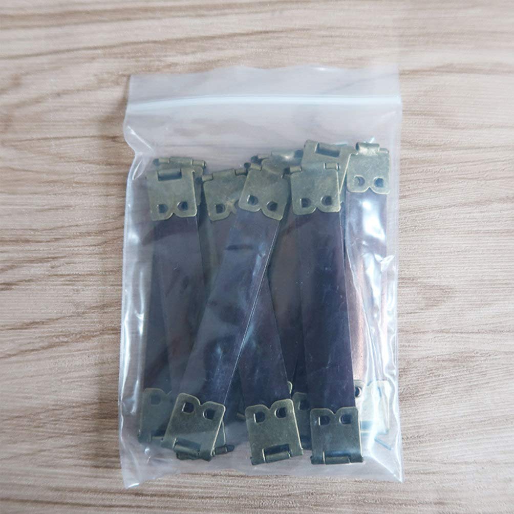 10pcs Handbag Hinges - Metal Internal Flex Frames for DIY Purse Making, Spring Clip Bag Hardware Accessories - Perfect for Handbag Repair & Crafting Projects