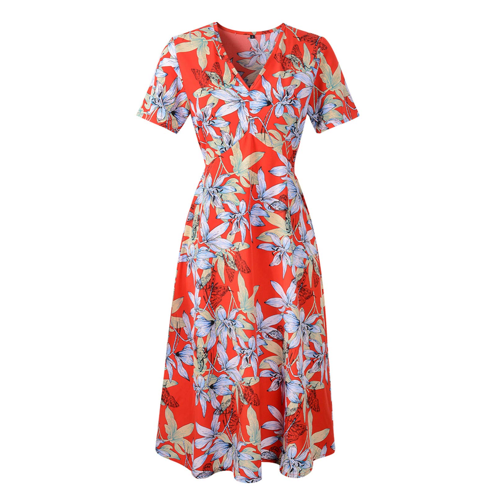 Women's Plus Size Summer Beach Dresses - Sweetheart Neckline Prom, Cocktail & Mother of the Bride Dresses for Outdoor Weddings, Vacations & Special Occasions