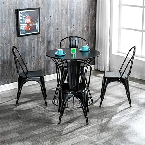 4-Pack Metal Dining Chairs Set - 17.5