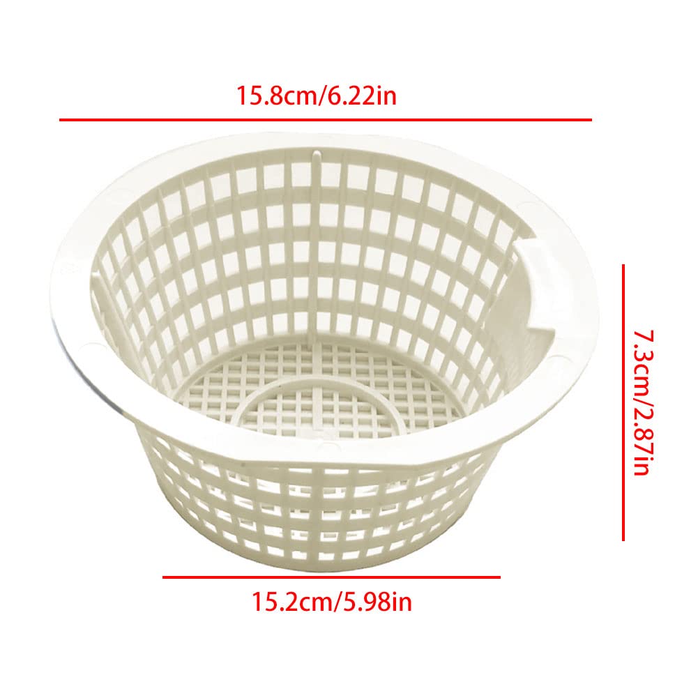 Premium Pool Skimmer Basket - Removable Mini Replacement Filter Strainer for Swimming Pools | Durable Plastic Construction | Easy Maintenance & Cleaning | Perfect for In-Ground & Above-Ground Pool Skimmers (No Handle Included)