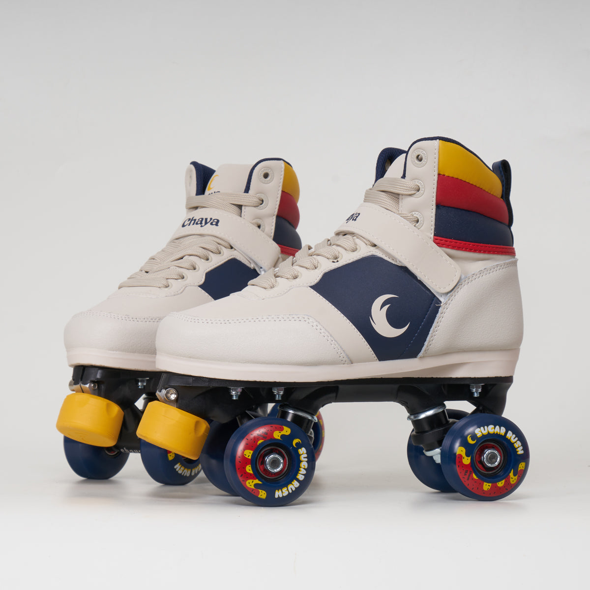 Chaya Jump Off White Roller Skates for Women - Premium Outdoor & Indoor Quad Skates with Comfortable Padding - Perfect for Rink, Park, Street Skating and Roller Derby