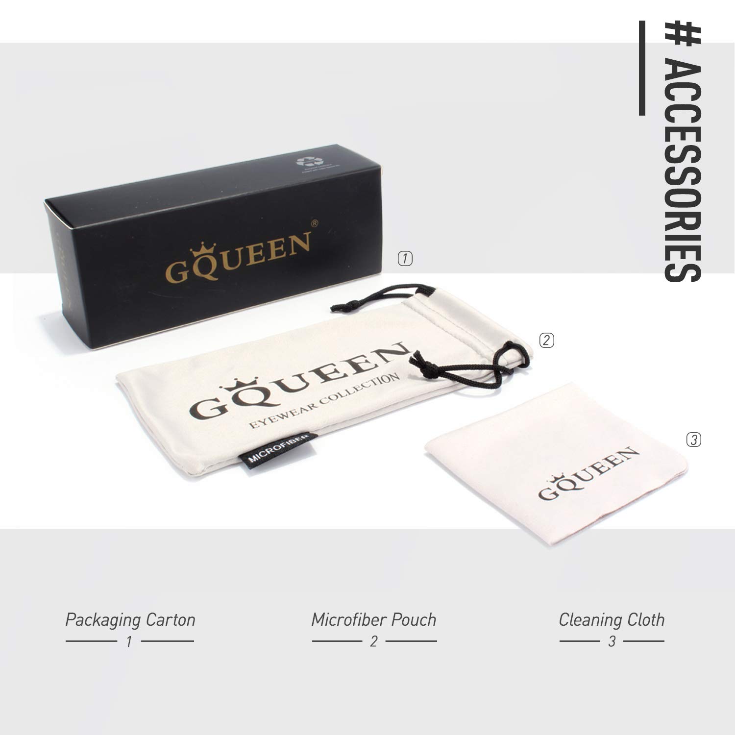 GQUEEN Clear Non-Prescription Eyeglasses - Trendy Rectangular Frame for Men & Women - Perfect for Reading, Fashion Accessory, or Office Wear