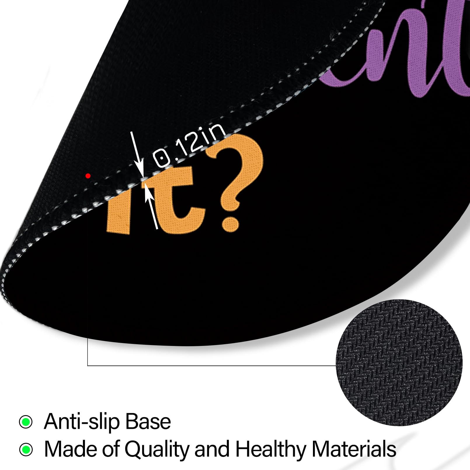 Funny Office Mouse Pad - Small Round Desk Mousepad for Wireless Computer & Laptop - Mini Travel Mouse Pad with 'But Did You Document It' Design - 8.6 x 8.6 Inch - Perfect for Home Office, Work Desk & Business Travel Accessories