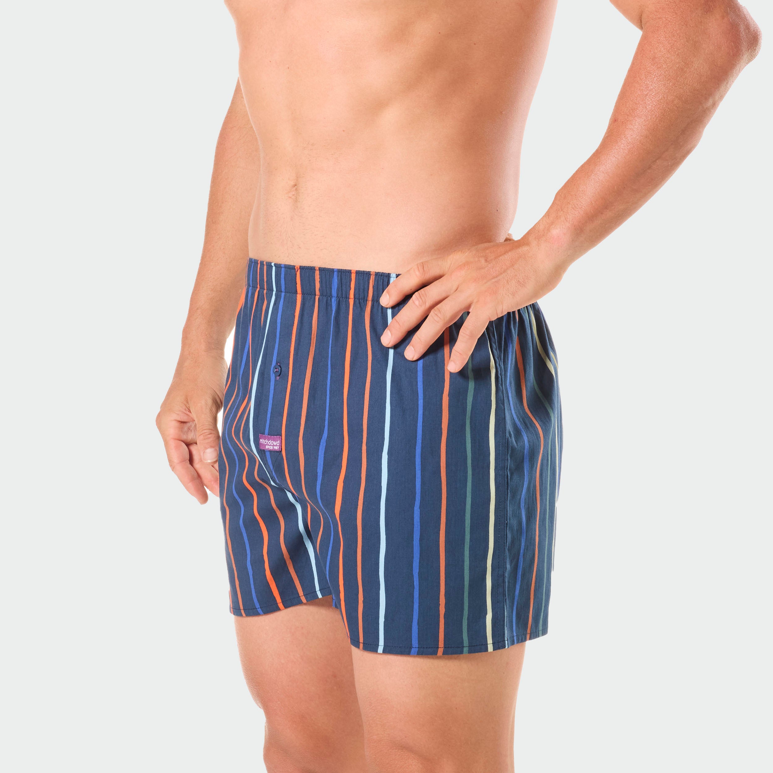 Men's Chicago Bears Cotton Boxer Briefs 3-Pack - Soft Breathable Underwear for Sports & Casual Wear - NFL Team Fan Apparel
