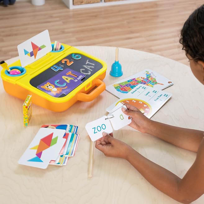 Fat Brain Toys Pretendables School Set - Magnetic Alphabet Letters & Storage for Kids | Alphabet Learning & Pretend Play Teacher Toys | Educational Toys for Ages 3+ | Perfect for Classroom Play & Homeschooling Activities