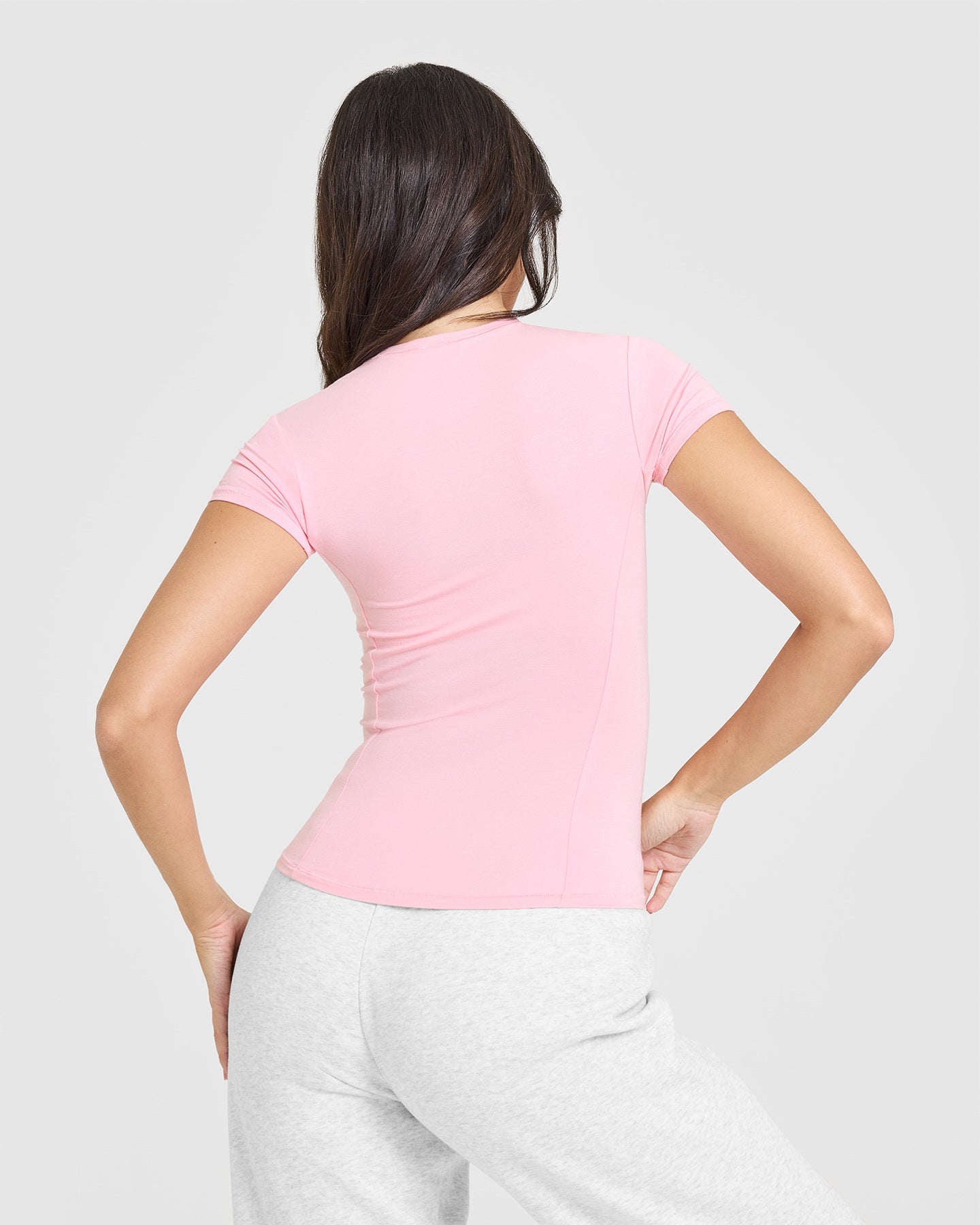 Mellow™ Soft Short Sleeve T-Shirt for Women - Comfortable Cotton Tee in Petal Pink | Casual Wear, Lounge, Everyday Outfits