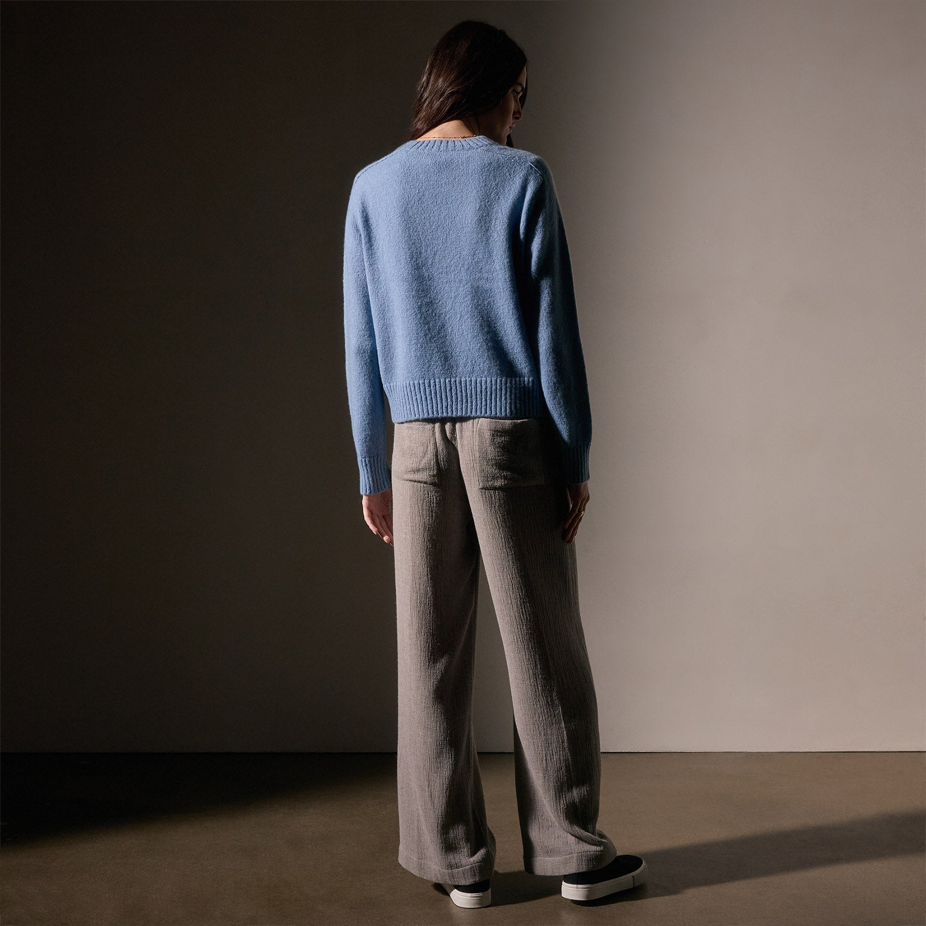 Luxury Cashmere Sweater for Women - Soft Crew Neck Azure Blue Pullover for Fall & Winter | Perfect for Office, Travel & Casual Wear