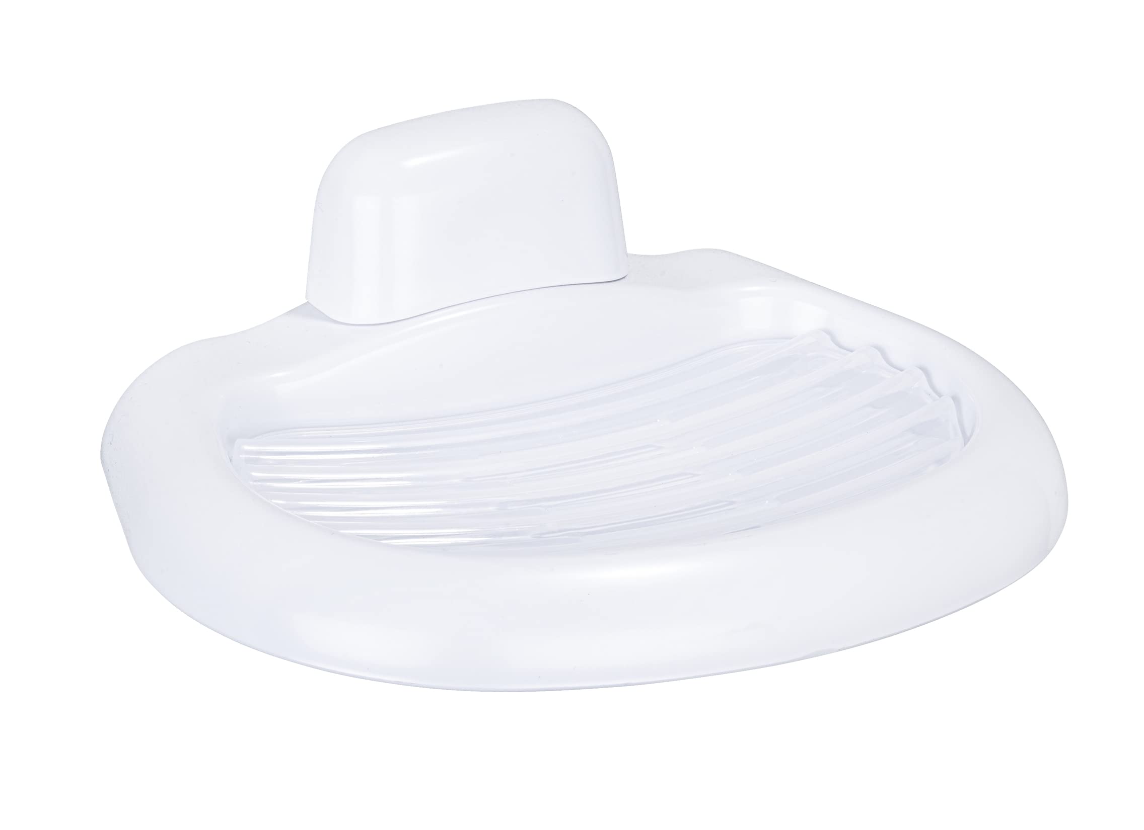 Wenko White Pure Soap Dish - Bathroom & Kitchen Organizer