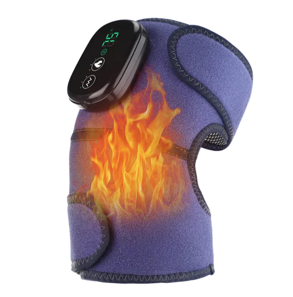 Electric Heating Knee Pads for Pain Relief - Rechargeable Moxibustion Therapy Knee Warmers for Arthritis, Joint Pain & Muscle Recovery - Perfect for Home Use, Sports Recovery & Winter Warmth