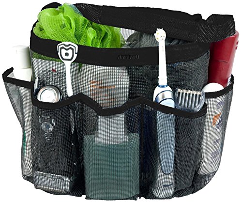 Quick Drying Oxford Shower Caddy Organizer - 8 Pockets Hanging Mesh Toiletry Bag for Travel, Gym & Dorm | Waterproof Cosmetic Storage Pouch with Handles | Perfect for Bathroom, Camping & Makeup Organization