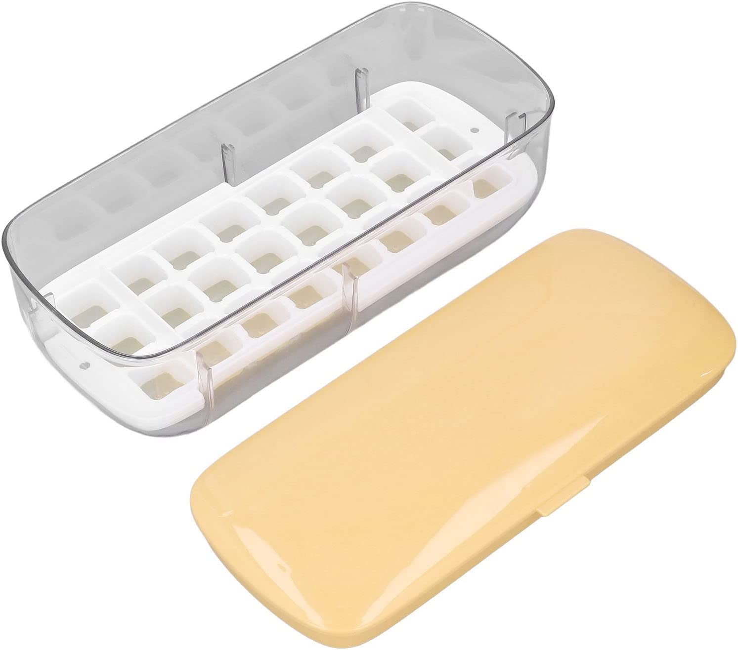 **BPA-Free Press Type Ice Maker - Food Grade Silicone Ice Cube Tray for Fruits, Cocktails & Water Bottles - Quick & Easy Freezer Ice Box (Pink) - Perfect for Parties, Drinks & Home Use**