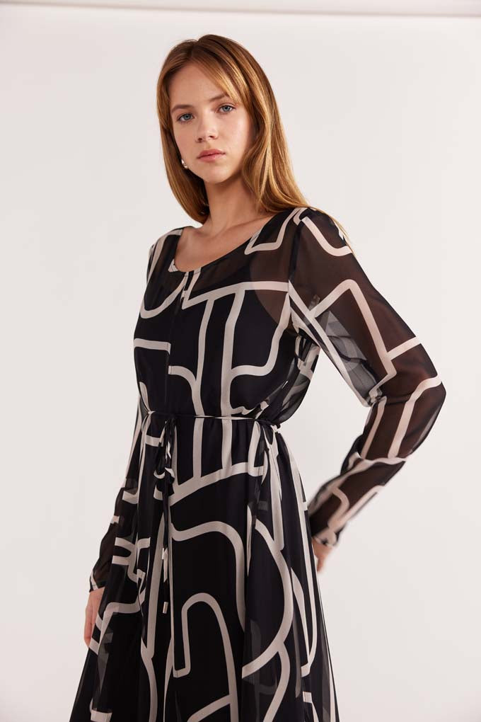 Vento Maxi Dress for Women - Flowy Summer Beach Dress with Pockets, Boho Chic Long Dress for Vacation, Party & Casual Wear