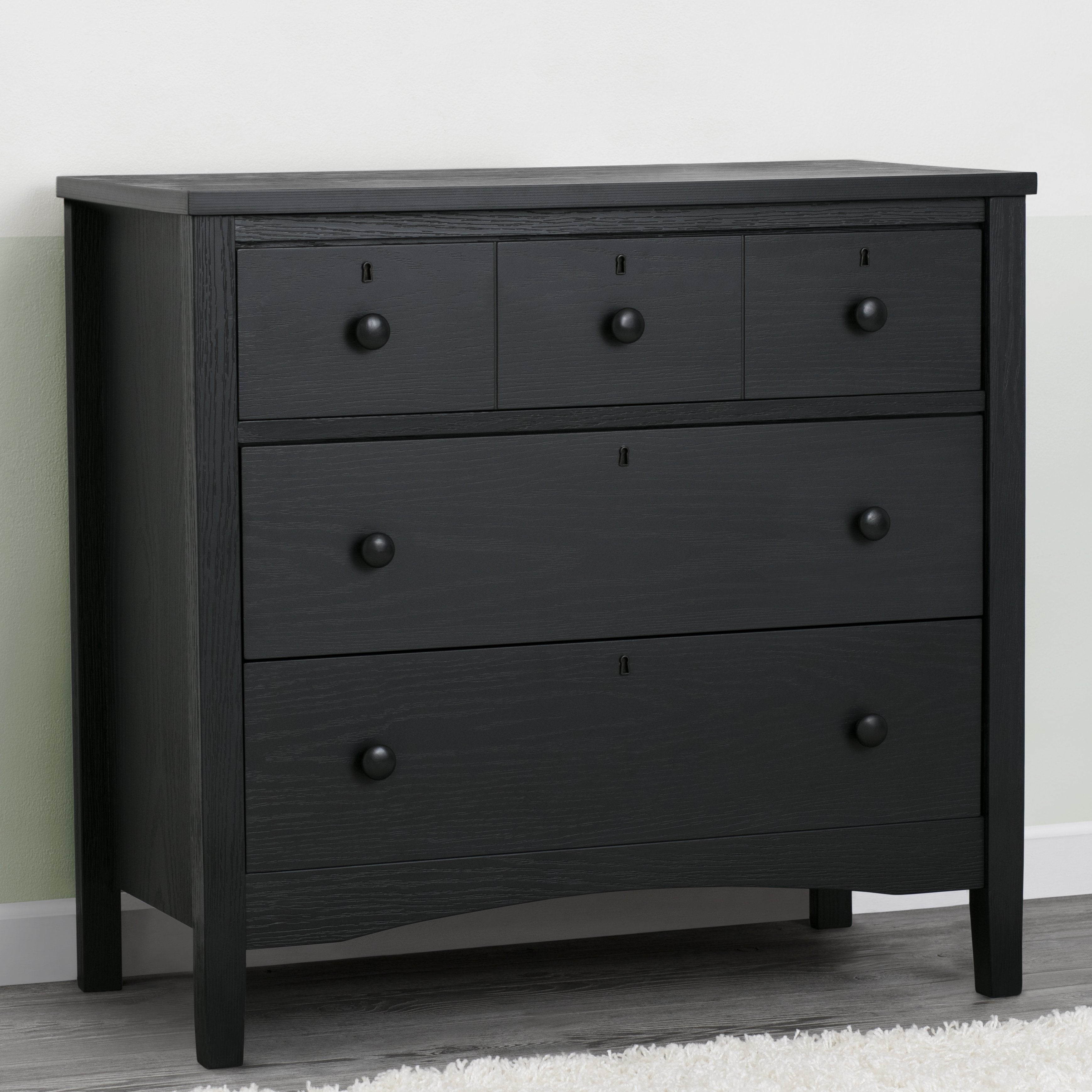Farmhouse Style 3-Drawer Dresser with Changing Top - Nursery Storage Solution for Baby Essentials & Bedroom Organization