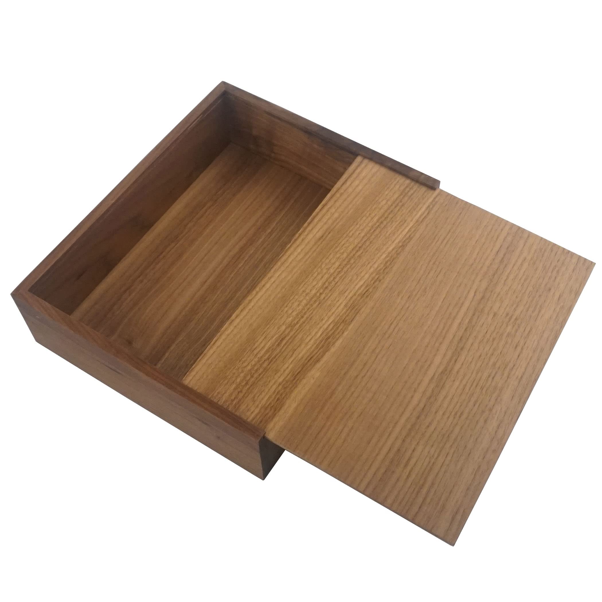 Handmade Walnut Wood Jewelry Box - Large Decorative Storage Box for Photos, Rings & Keepsakes - Perfect Wedding & Birthday Gift (9.45