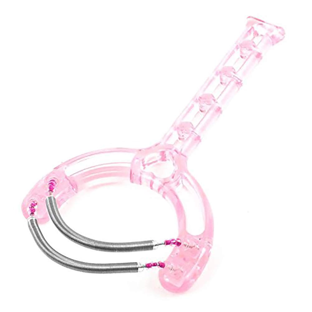 Pink Facial Hair Remover for Women - Double Spring Roller Epilator, Eyebrow & Upper Lip Hair Threader - Perfect for Smooth Skin at Home or Travel