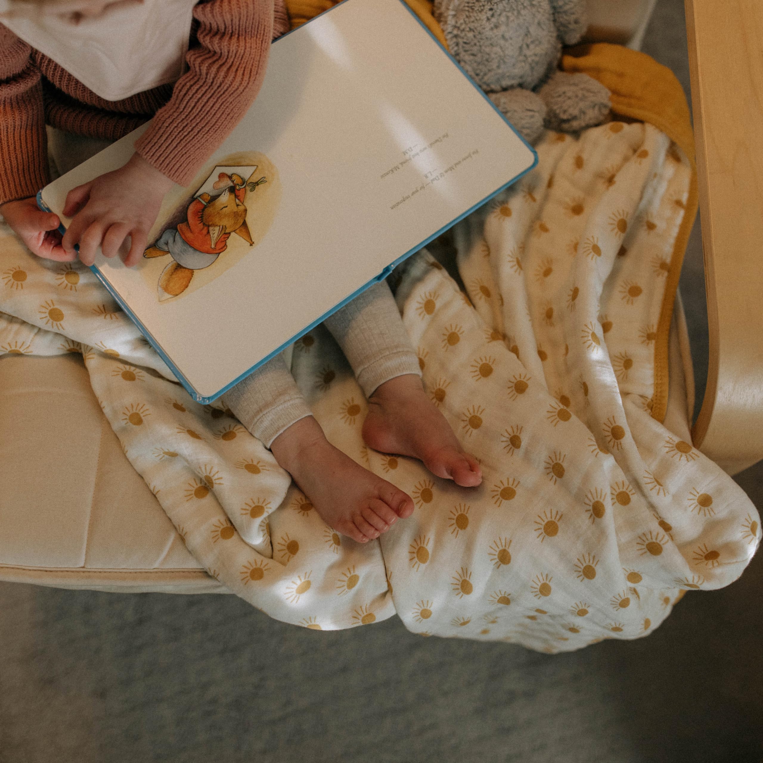 Parker Baby Muslin Blanket - 100% Soft Cotton Toddler Quilt & Swaddle Blanket | Gender Neutral 47