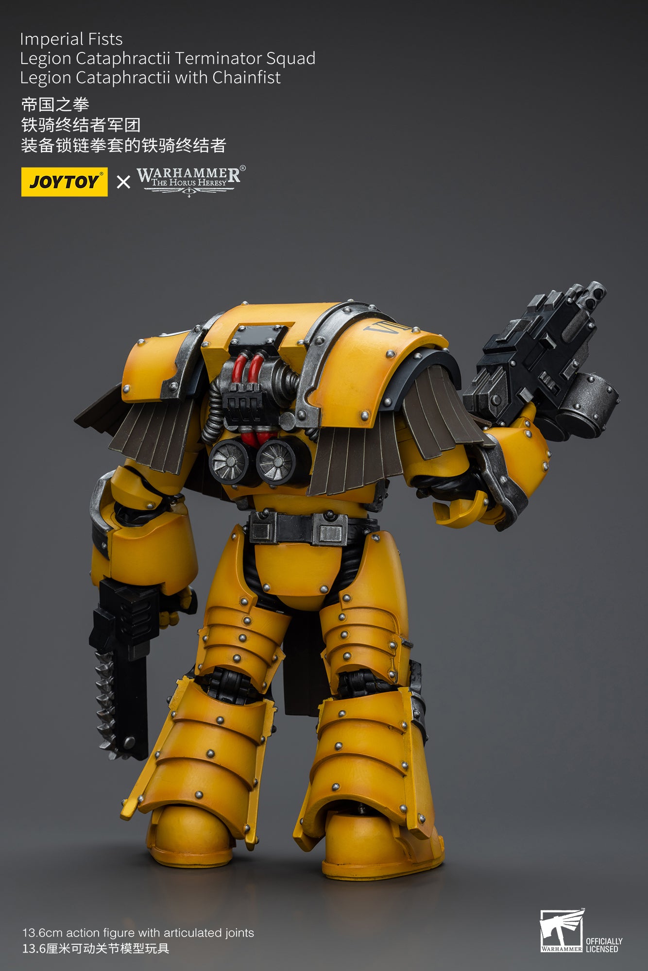 1/18 Scale JOYTOY Warhammer The Horus Heresy Imperial Fists Legion Cataphractii Terminator Squad Action Figures - Perfect for Collectors, Wargaming & Display