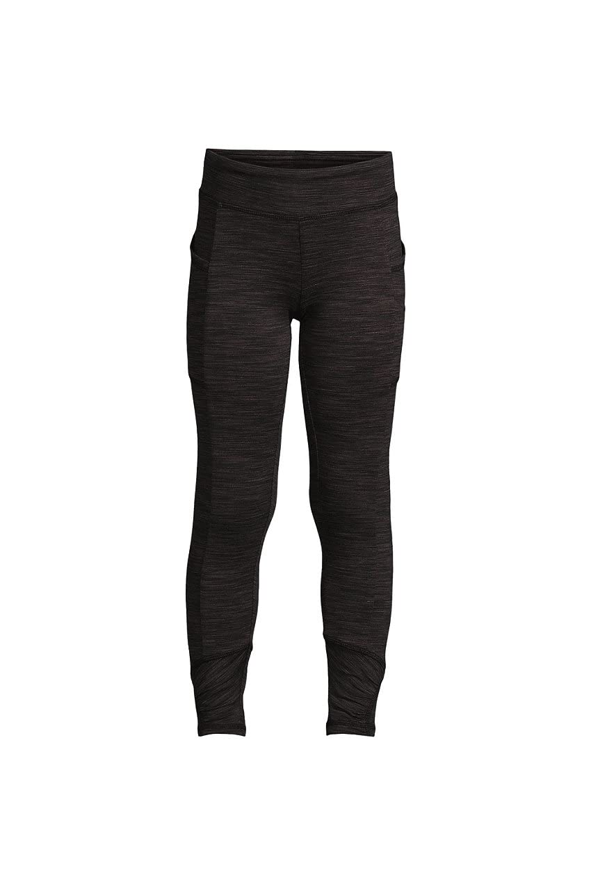 Lands' End Girls' Active Leggings - Soft Stretch Yoga Pants for Kids, Playtime & School - Comfortable Athletic Wear for Running, Gymnastics & Everyday Play
