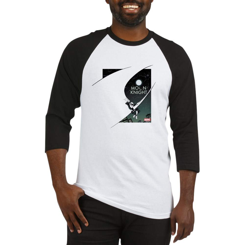 Moon Knight Cape Baseball Jersey - Superhero Costume Shirt for Cosplay, Halloween & Comic Con - Officially Licensed Marvel Apparel for Men & Women