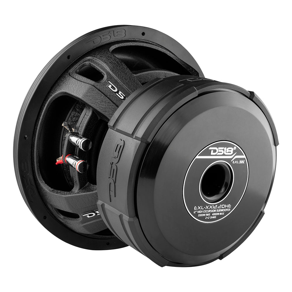 EXL XX 12-Inch High Excursion Car Subwoofer - 2000 Watts RMS Power, Dual Voice Coil 2 Ohm - Premium Bass for Car Audio Systems & Home Theater Setups