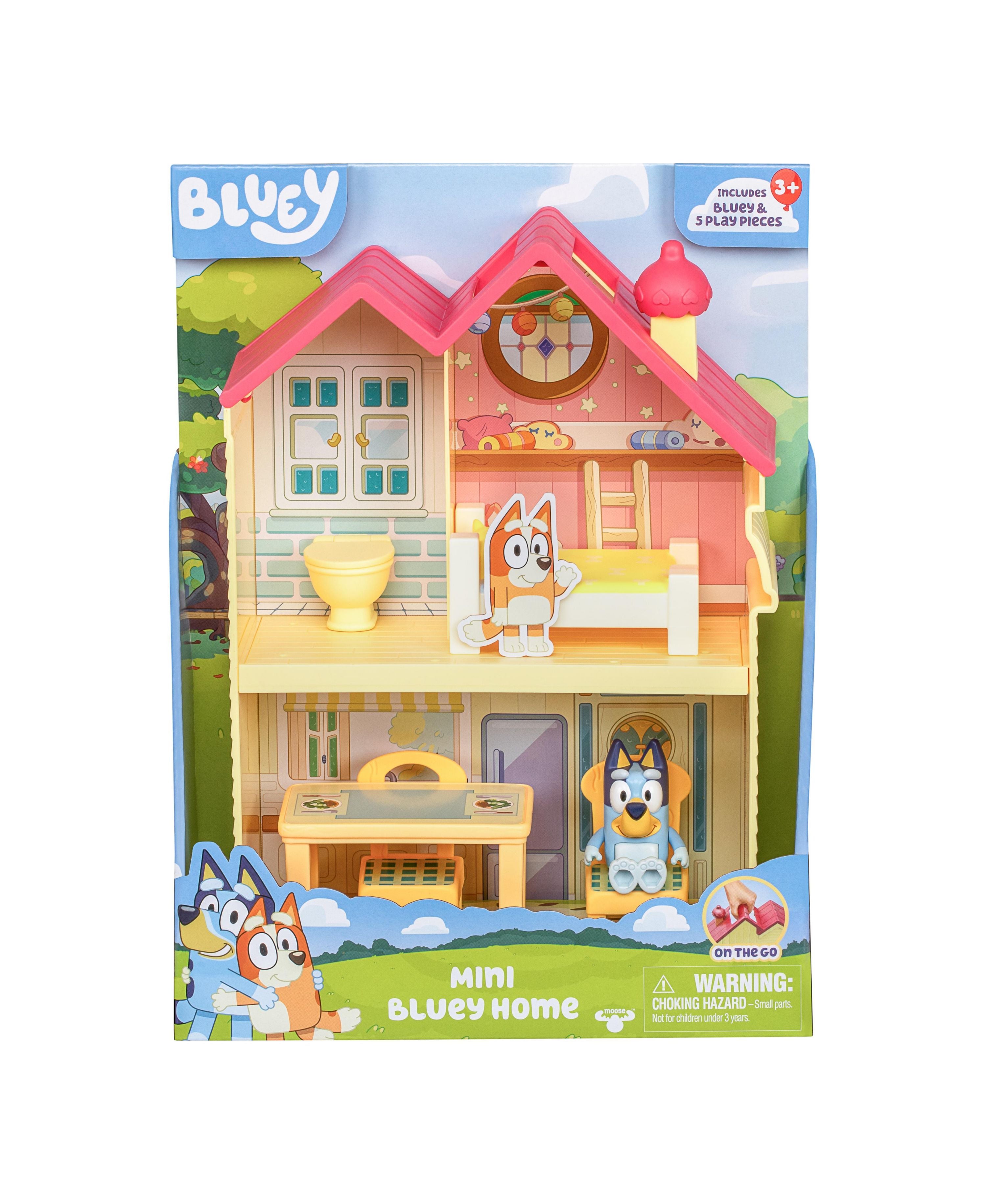 Bluey Mini Heeler Home Playset with Figures & Accessories - Interactive Toy for Kids, Perfect for Pretend Play & Storytelling Fun at Home