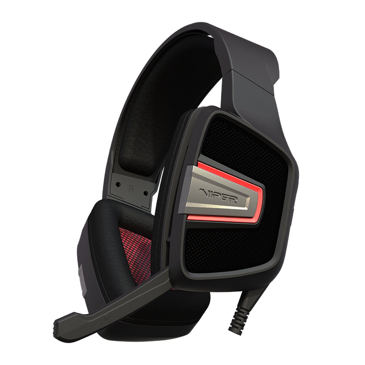 Patriot Viper V330 Gaming Headset for PC - Over Ear Noise Cancelling Headphones with Foldable Microphone - Perfect for Gaming, Streaming & Online Meetings