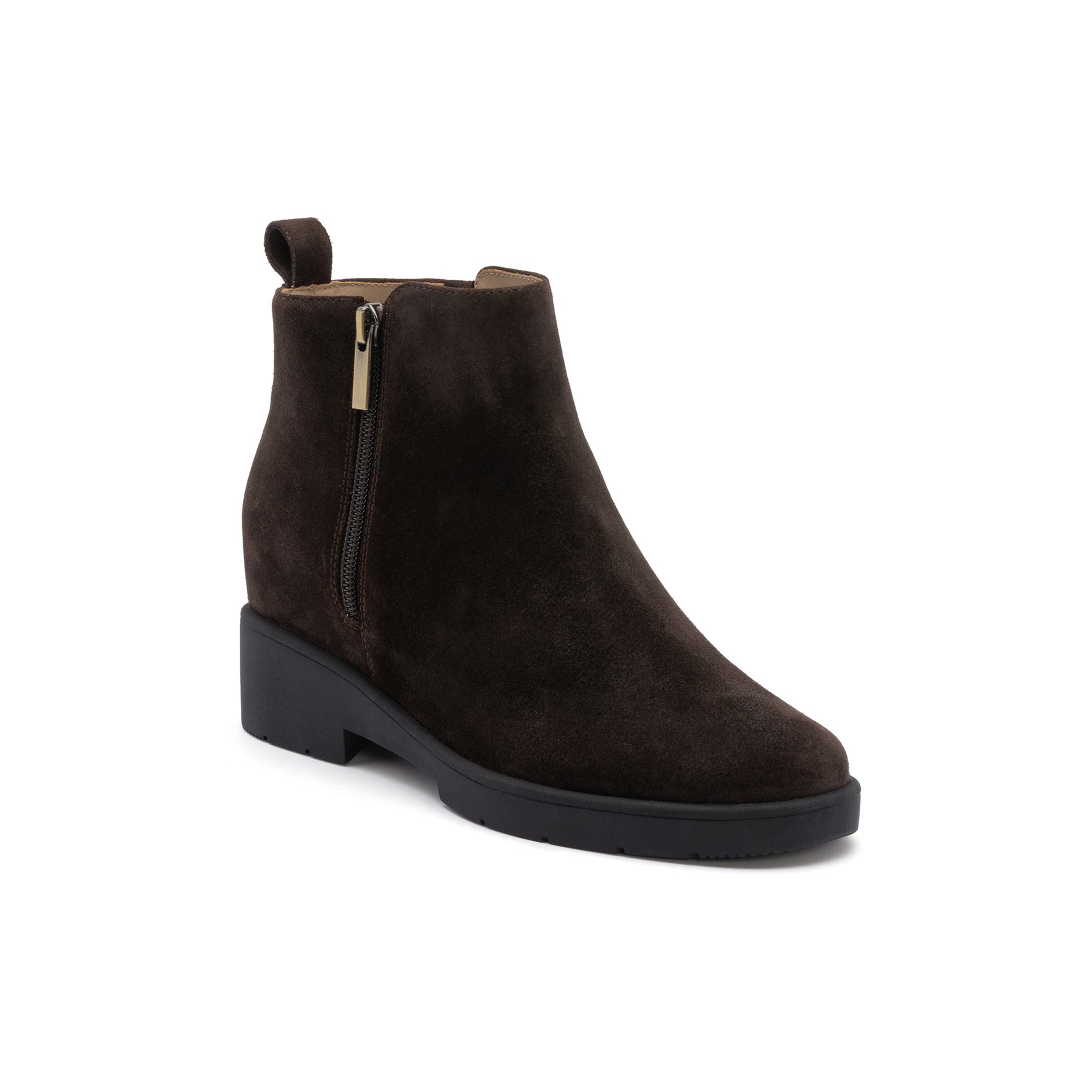 Abeo Horizon Zip Dark Brown Leather Boots - Stylish & Comfortable for Outdoor Hiking, Travel & Casual Wear