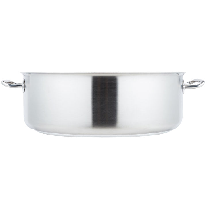 Vollrath Intrigue 18 Qt Stainless Steel Braiser Pan - Professional Restaurant-Grade Cookware for Searing, Braising & Roasting - Perfect for Home Chefs & Commercial Kitchens
