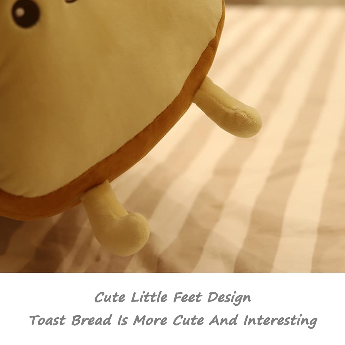 Funny Fried Egg Toast Plush Pillow - 9.8 Inch Soft Stuffed Bread Cushion for Kids & Adults | Cute Food-Themed Sofa Pillow, Fluffy Hugging Toy for Bedroom Decor, Gifts, and Relaxation (Egg Design)