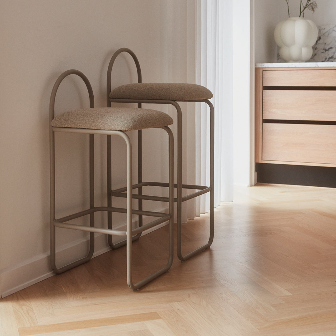 Angui Counter Height Bar Stool - Modern Kitchen Island & Breakfast Bar Stool for Home, Restaurant, and Cafe Use