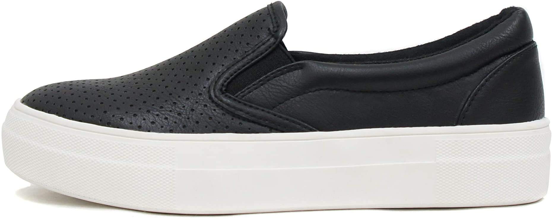 Women's Slip-On Loafers with Memory Foam - Comfortable Casual Sneakers with Hidden Platform & Round Toe - Perfect for Work, Travel & Everyday Wear